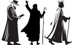 silhouettes rabbi prophet king